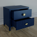 Тумба прикроватная с двумя ящиками Elsa Dreams Blue варинант исполнения - 2 | Loft Concept в Волгограде