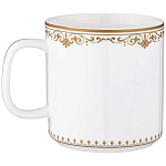 Кружка из фарфора белая с изображением лошади 400 мл Porcelain Horse Set варинант исполнения - 1 | Loft Concept в Волгограде