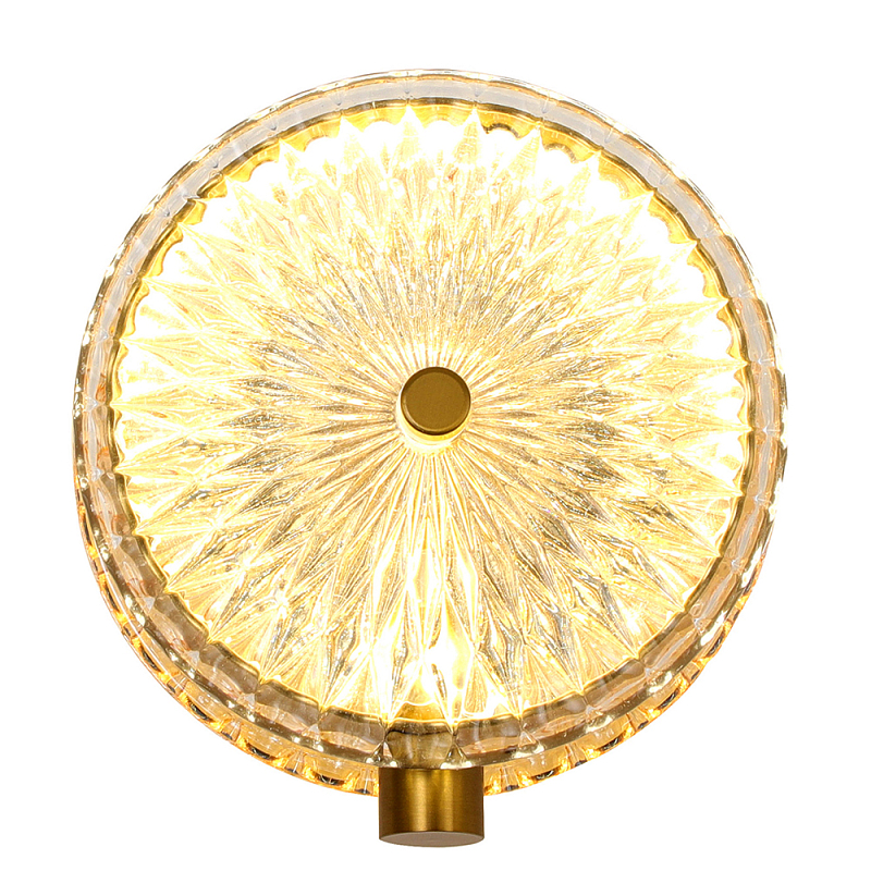 Бра с плафоном из рельефного стекла Peony Glass Bronze Прозрачный Бронза Черный Бра с плафоном из рельефного стекла Peony Glass Bronze Прозрачный Бронза Черный в Волгограде | Loft Concept