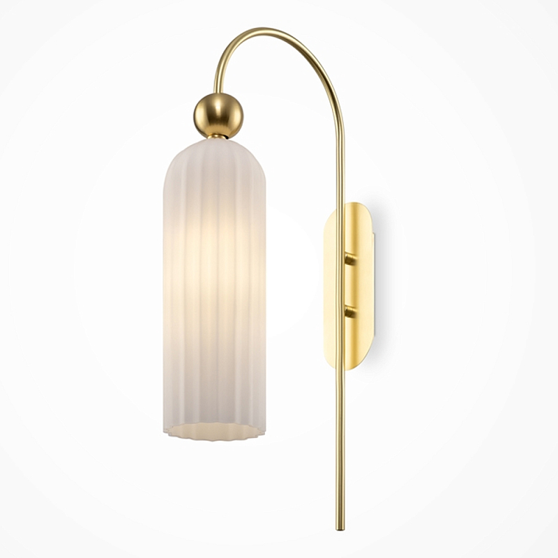 Бра Maytack c Белым Плафоном  Золотой Белый в Волгограде | Loft Concept 