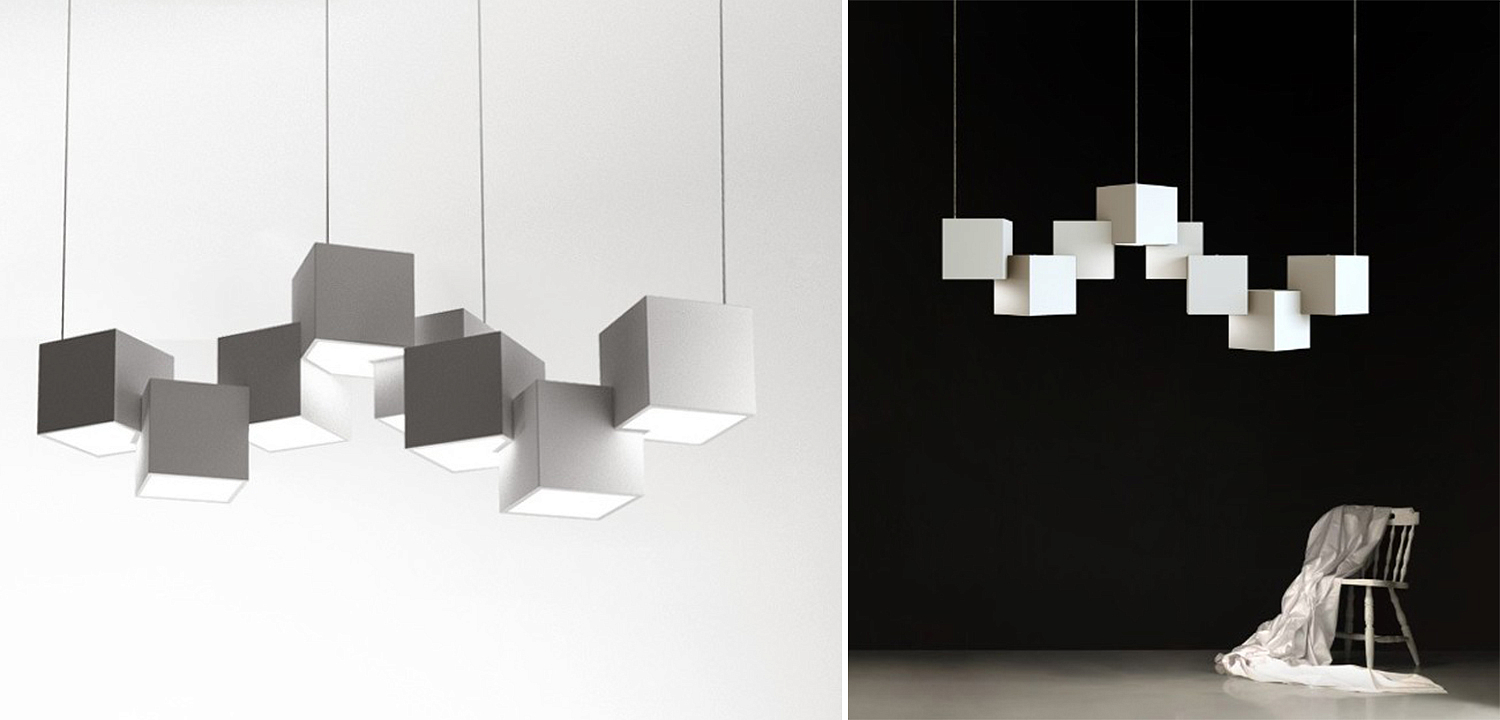 Дизайнерский светодиодный светильник Белый Eight Squares Lamp Дизайнерский светодиодный светильник Белый Eight Squares Lamp - Loft-Concept в Волгограде