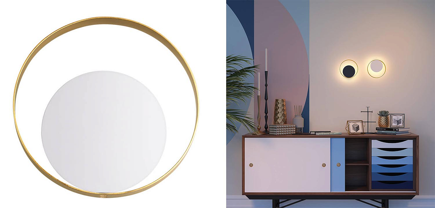 Бра Globo Ocular Sconce Circle White Бра Globo Ocular Sconce Circle White - Loft-Concept в Волгограде