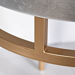 Столик журнальный серебристый с круглой столешницей Showing Refinement варинант исполнения - 2 | Loft Concept в Волгограде