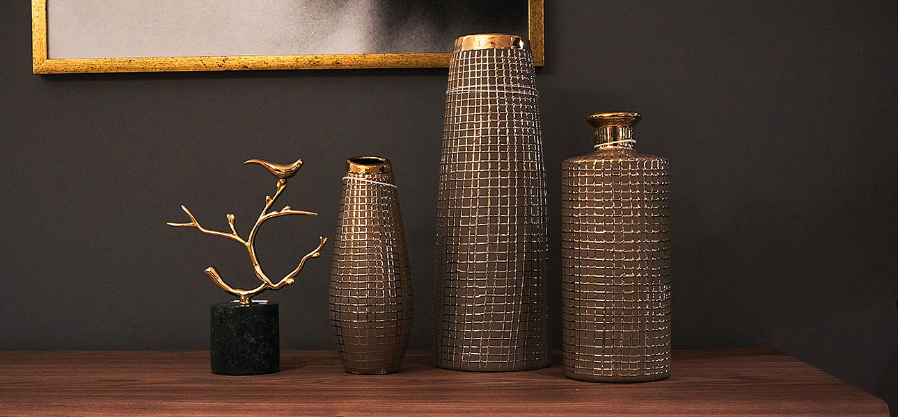 Ваза Golden mesh 25 Ваза Golden mesh 25 - Loft-Concept в Волгограде