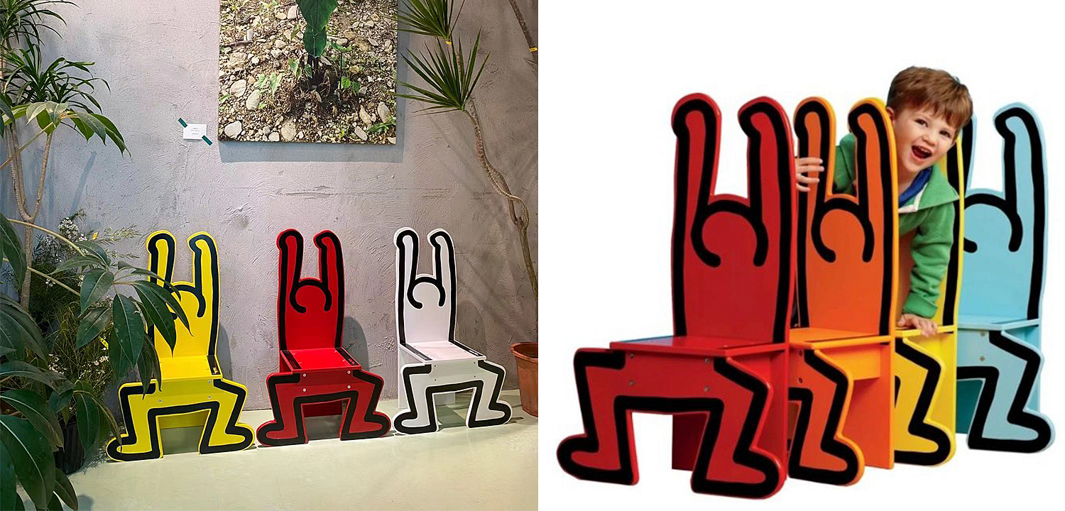 Детский стул Chaise Keith Haring Dancer Vilac Красный Детский стул Chaise Keith Haring Dancer Vilac Красный - Loft-Concept в Волгограде