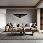 Люстра в виде распахнутых крыльев из тонких металлических планок Flight of Freedom варинант исполнения - 8 | Loft Concept в Волгограде