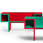 Дизайнерская разноцветная скамья Canton Bench варинант исполнения - 2 | Loft Concept в Волгограде