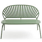 Зелёная скамья из стали Goodwin Metal Bench Green варинант исполнения - 5 | Loft Concept в Волгограде