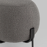 Пуф в ткани букле темно-серого цвета Pikelet варинант исполнения - 3 | Loft Concept в Волгограде