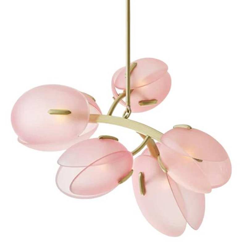 Дизайнерский Светильник Lilly Pink Tulip Lamp розовый плафон Золотой Розовый пастельный Дизайнерский Светильник Lilly Pink Tulip Lamp розовый плафон Золотой Розовый пастельный в Волгограде | Loft Concept