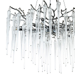 Люстра с хрустальными подвесками Frozen Drops Chandelier Chrome 10 варинант исполнения - 3 | Loft Concept в Волгограде