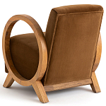 Кресло с круглыми деревянными подлокотниками Modesto Chair варинант исполнения - 4 | Loft Concept в Волгограде