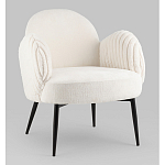 Полукресло Wave Stripes букле белый варинант исполнения - 1 | Loft Concept в Волгограде