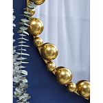 Зеркало круглое в фактурной золотистой раме из металла Mirror Golden Placer варинант исполнения - 4 | Loft Concept в Волгограде