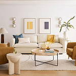 Журнальный стол с круглой деревянной столешницей Urban Style Space варинант исполнения - 4 | Loft Concept в Волгограде