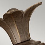 Бра для ванных комнат с прозрачным стеклянным плафоном в форме ананаса и декоративным основанием с рельефным узором Hinkley варинант исполнения - 8 | Loft Concept в Волгограде