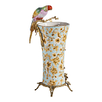 Ваза фарфоровая с птицей на бронзовой ветке Garden of Eden варинант исполнения - 2 | Loft Concept в Волгограде