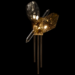 Бра с 2-мя плафонами из стекла и металла и вертикальными подвесками Gilded Mirage  варинант исполнения - 4 | Loft Concept в Волгограде