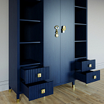 Большой шкаф с витриной Elsa Dreams Blue варинант исполнения - 2 | Loft Concept в Волгограде