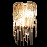 Бра с эффектом стекающего стекла и прозрачными трубками Textured Glass варинант исполнения - 5 | Loft Concept в Волгограде