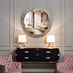 Настольная лампа с кремовым абажуром на граненном основании Crystal Facets варинант исполнения - 2 | Loft Concept в Волгограде