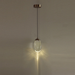 Подвесной светильник с плафоном в форме капли Crystal Transparent Drop варинант исполнения - 5 | Loft Concept в Волгограде