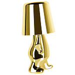 Настольная лампа фигурная золотого цвета с гладким абажуром Высота 19 см Sophia варинант исполнения - 4 | Loft Concept в Волгограде