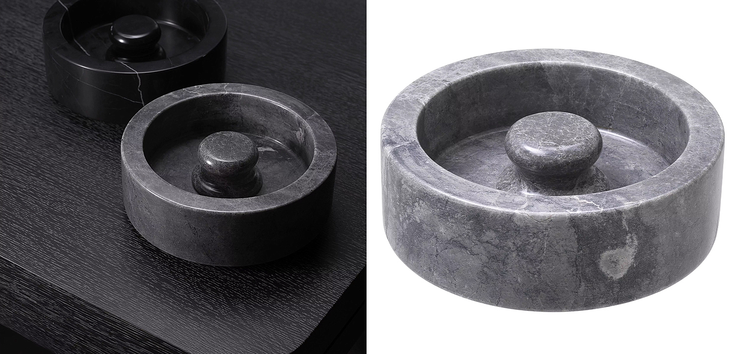 Пепельница Eichholtz Ashtray Poulsen Grey - Loft-Concept в Волгограде