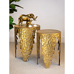 Столик дизайнерский Copper streaks варинант исполнения - 8 | Loft Concept в Волгограде