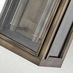 Настенный фонарь прямоугольной формы цвета состаренная латунь с двумя лампами Hinkley варинант исполнения - 3 | Loft Concept в Волгограде