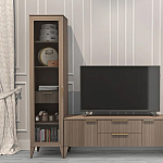 Витрина левая 1-дверная с ящиком и 5-ю полками Harper Line варинант исполнения - 3 | Loft Concept в Волгограде