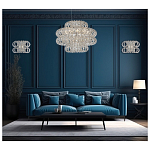 Люстра круглая с россыпью хрусталя Perfection of Diamonds варинант исполнения - 3 | Loft Concept в Волгограде