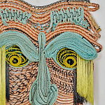 Арт-Объект из нитей Абстрактный портрет Joana Schneider  варинант исполнения - 1 | Loft Concept в Волгограде