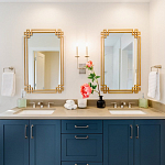 Зеркало прямоугольной металлической рамой с эффектом состаривания Accommodation варинант исполнения - 1 | Loft Concept в Волгограде