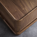 Прикроватный деревянный столик с 2-мя ящиками Moon Walnut Furniture варинант исполнения - 4 | Loft Concept в Волгограде