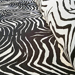 Мебельная ткань Шенилл черно-белый принт 140 см T3-1 варинант исполнения - 2 | Loft Concept в Волгограде