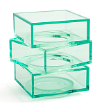 Стол журнальный в форме кубов Acrylic Furniture Lumina Mint Breeze варинант исполнения - 1 | Loft Concept в Волгограде