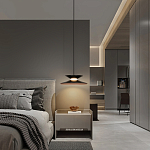 Подвесной светильник черного цвета из металла Obsidian Touch варинант исполнения - 5 | Loft Concept в Волгограде