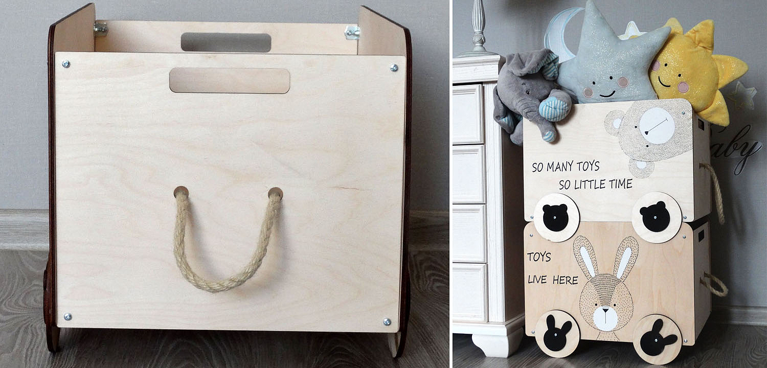 Ящик Wooden Box Bear Ящик Wooden Box Bear - Loft-Concept в Волгограде