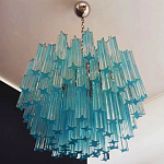 Дизайнерская люстра Blue Lagoon glass бирюзовое стекло  варинант исполнения - 3 | Loft Concept в Волгограде