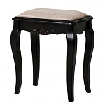 Табурет из массива березы с льяной обивкой в стиле прованс Vintage варинант исполнения - 2 | Loft Concept в Волгограде