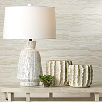 Настольная лампа с корпусом в форме вазы и белым абажуром Lots of Strokes варинант исполнения - 4 | Loft Concept в Волгограде