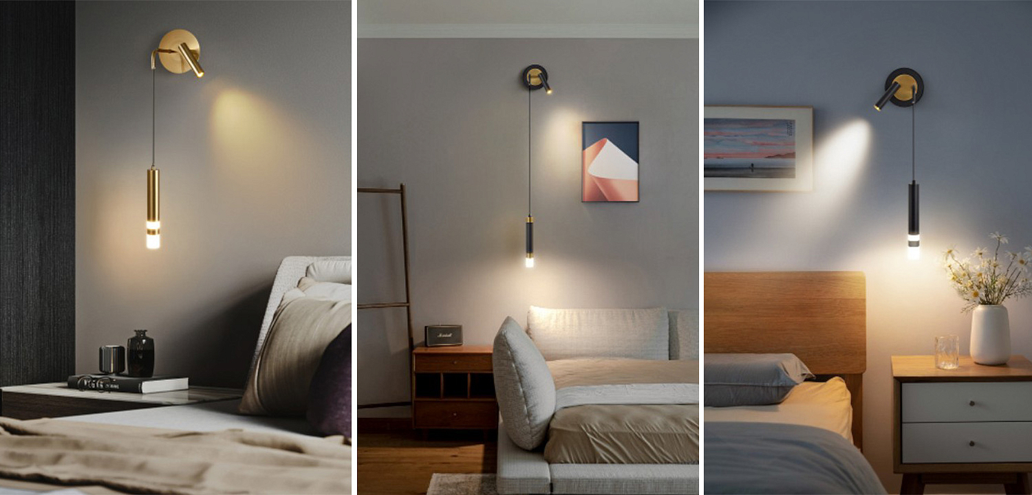 Бра-спот с подвесным светильником Spot Sconce Hanging Lamp Бра-спот с подвесным светильником Spot Sconce Hanging Lamp - Loft-Concept в Волгограде