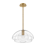 Подвесной светильник с прозрачным двойным стеклянным плафоном в форме купола и внутренней сферой Hinkley варинант исполнения - 10 | Loft Concept в Волгограде