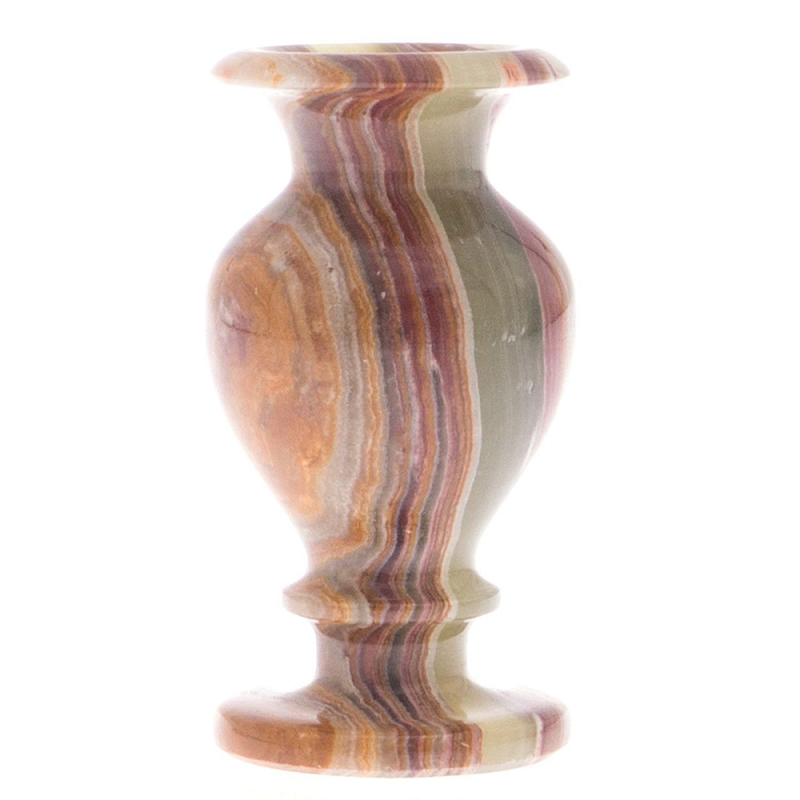Ваза настольная для цветов из натурального оникса Onyx Vase Мульти Ваза настольная для цветов из натурального оникса Onyx Vase Мульти в Волгограде | Loft Concept
