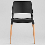 Пластиковый стул на ножках из массива бука Ferret Black 4 шт варинант исполнения - 2 | Loft Concept в Волгограде