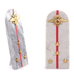 Сувенир Погон МВД из натурального камня мрамор Souvenir Epaulets варинант исполнения - 4 | Loft Concept в Волгограде