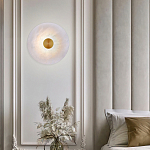 Бра светодиодный с мраморным рассеивателем латунь варинант исполнения - 3 | Loft Concept в Волгограде