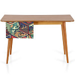 Письменный стол с принтом на ящиках Elise Desk варинант исполнения - 6 | Loft Concept в Волгограде