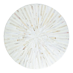 Столик с инкрустацией с перламутровым узором Dominic White варинант исполнения - 2 | Loft Concept в Волгограде